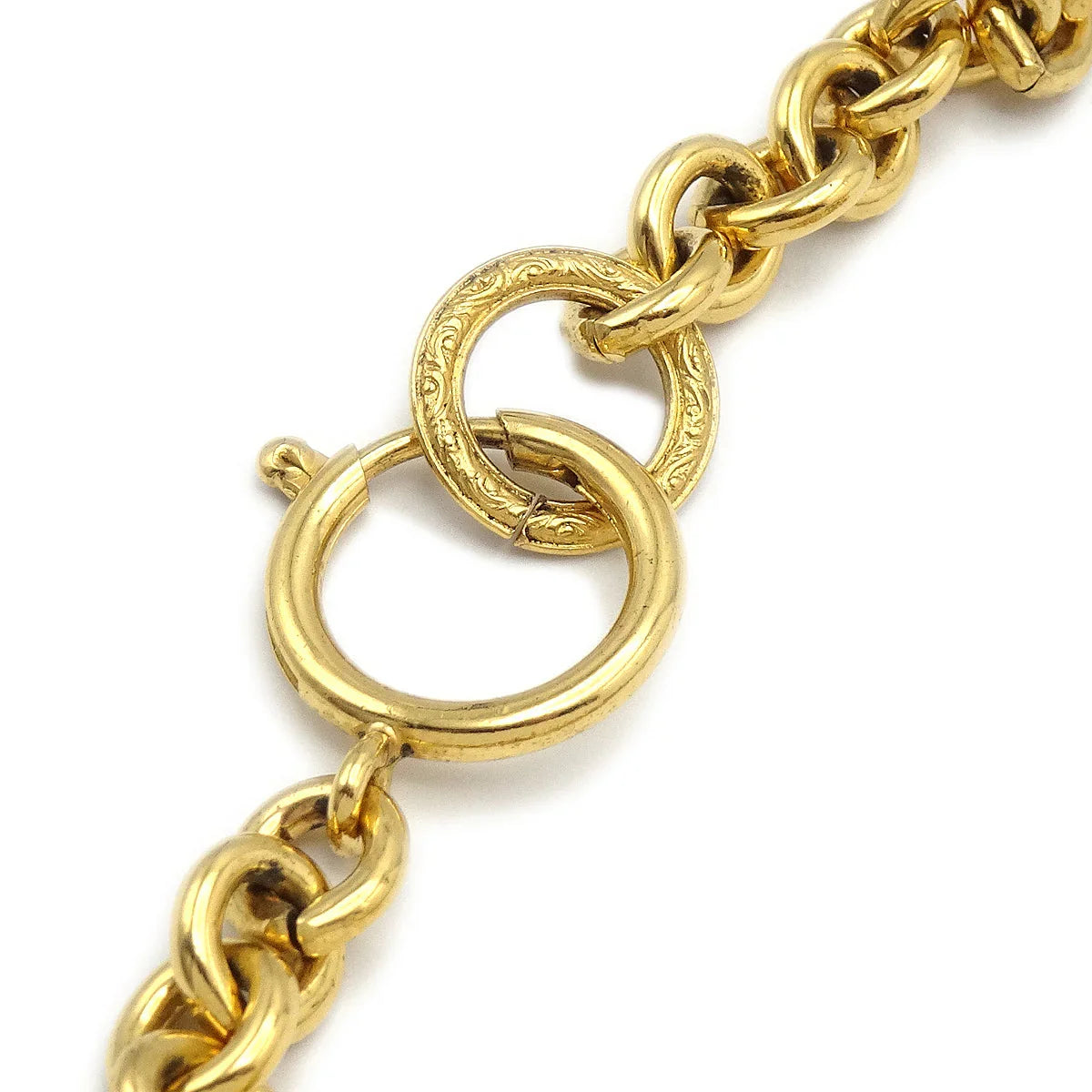 Chanel Gold Chain Pendant Necklace 94P