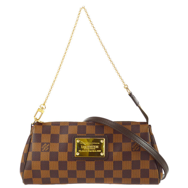 Louis Vuitton N55213 Eva Clutch Damier Ebene Canvas