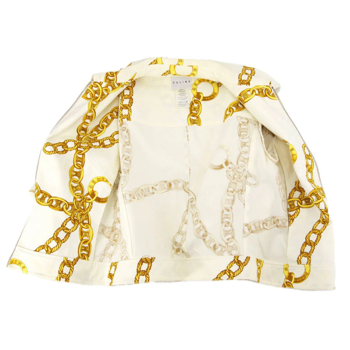 Celine 2000s Chain Print Skirt Suit #38