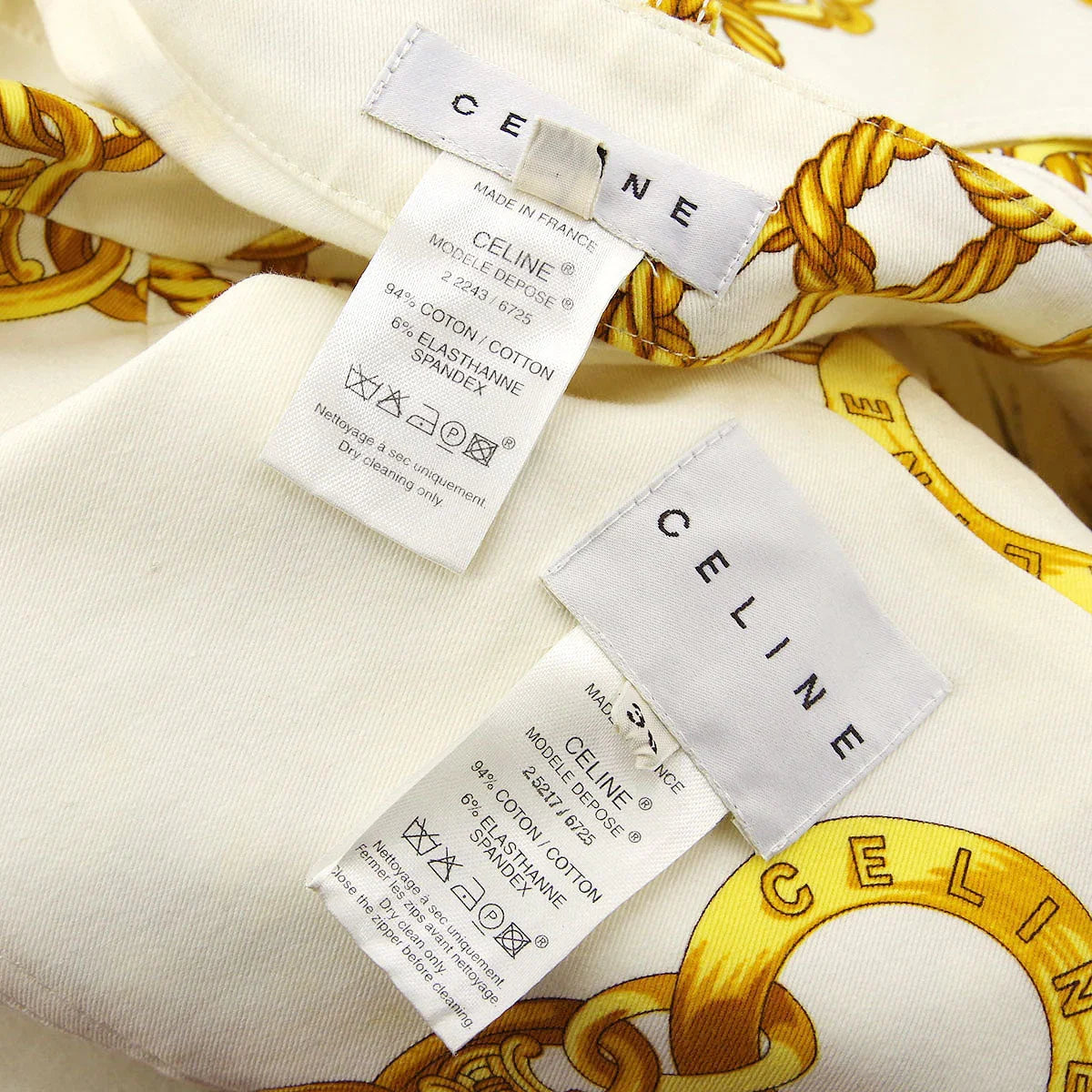 Celine 2000s Chain Print Skirt Suit #38