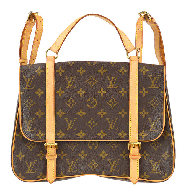 LOUIS VUITTON Vintage Monceau Satchel Bag in Monogram Canvas 2001