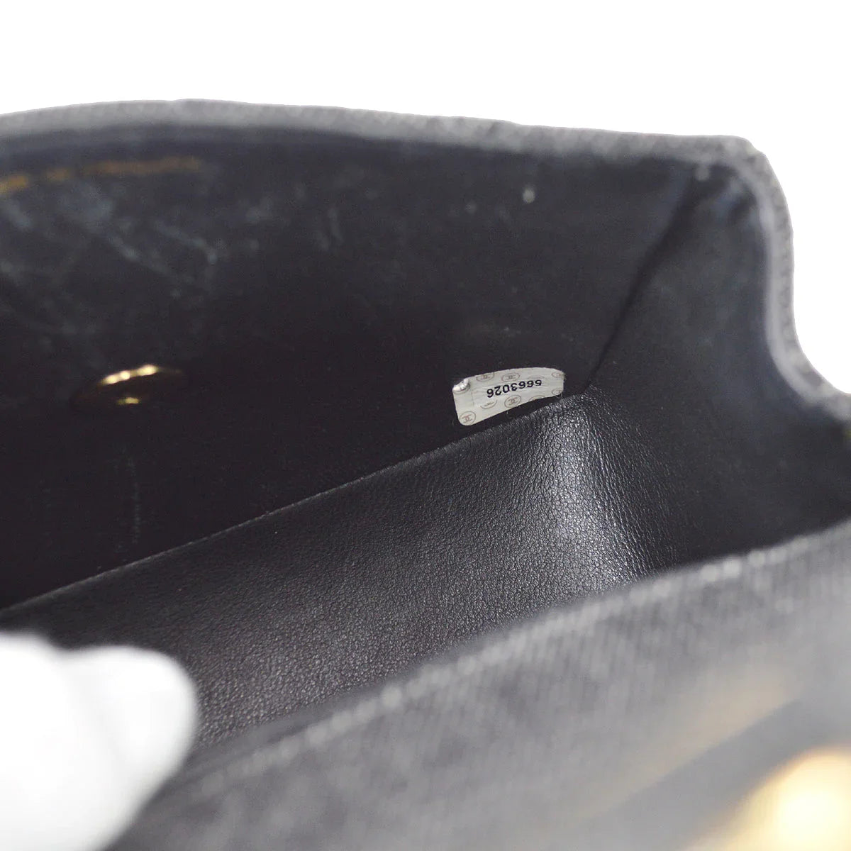 Chanel 1997-1999 Black Denim Mini Classic Square Flap Shoulder Bag 17