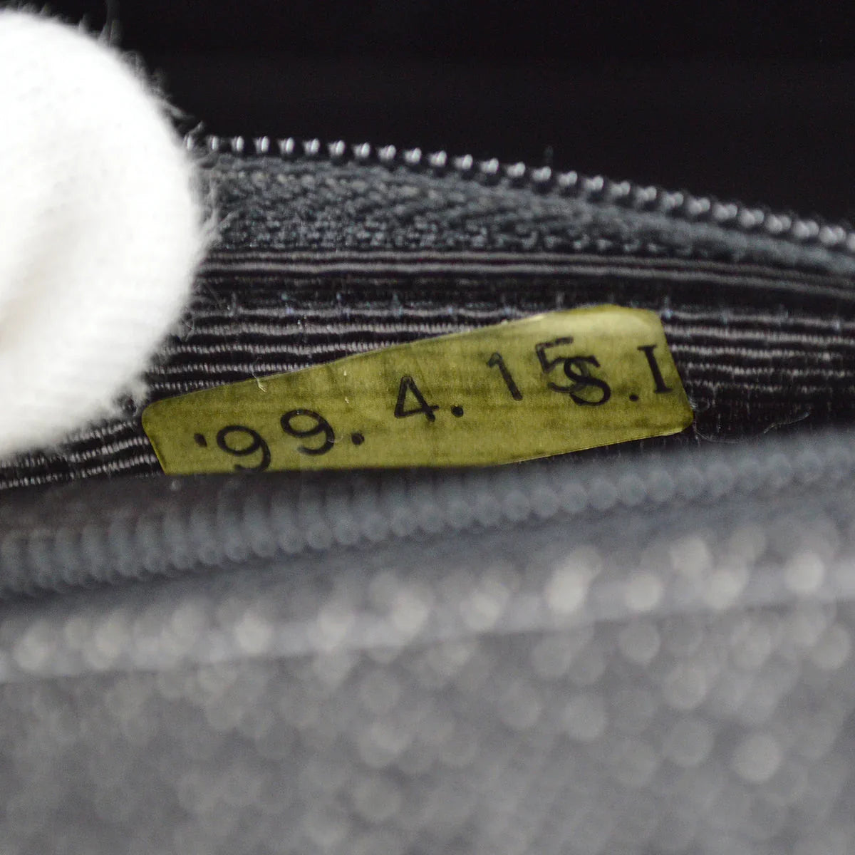 Chanel 1997-1999 Black Denim Mini Classic Square Flap Shoulder Bag 17