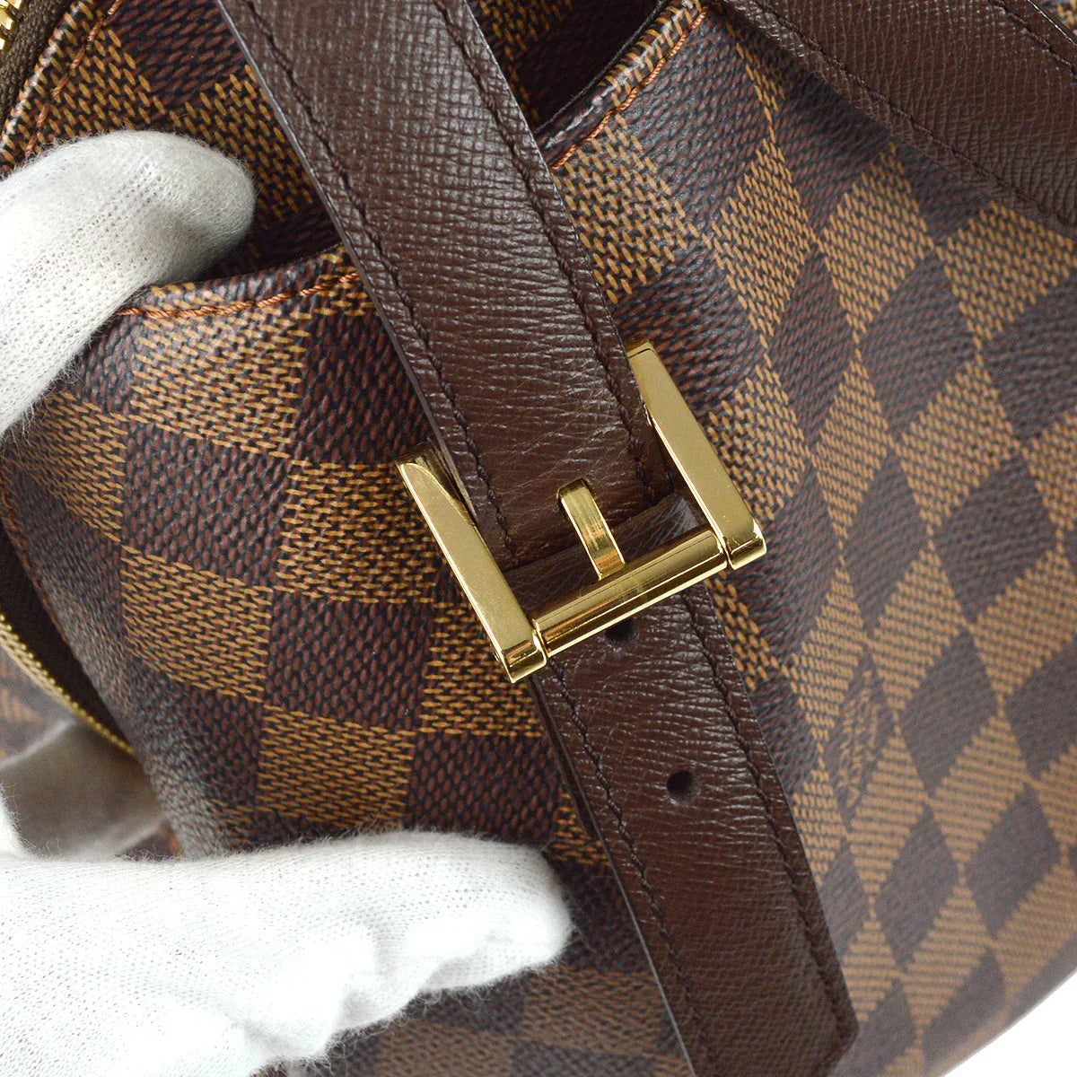Louis Vuitton 2004 Damier Belem MM Handbag N51174