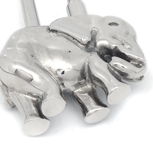 HERMES 1988 Limited Elephant Cadena Lock Bag Charm Silver Small Good –  AMORE Vintage Tokyo