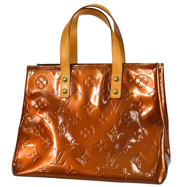 Louis Vuitton Bronze Vernis Reed PM Tote Handbag M91146 – AMORE