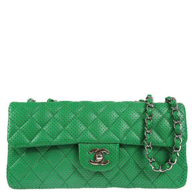 CHANEL Classic Pouch in Perforated Lambskin