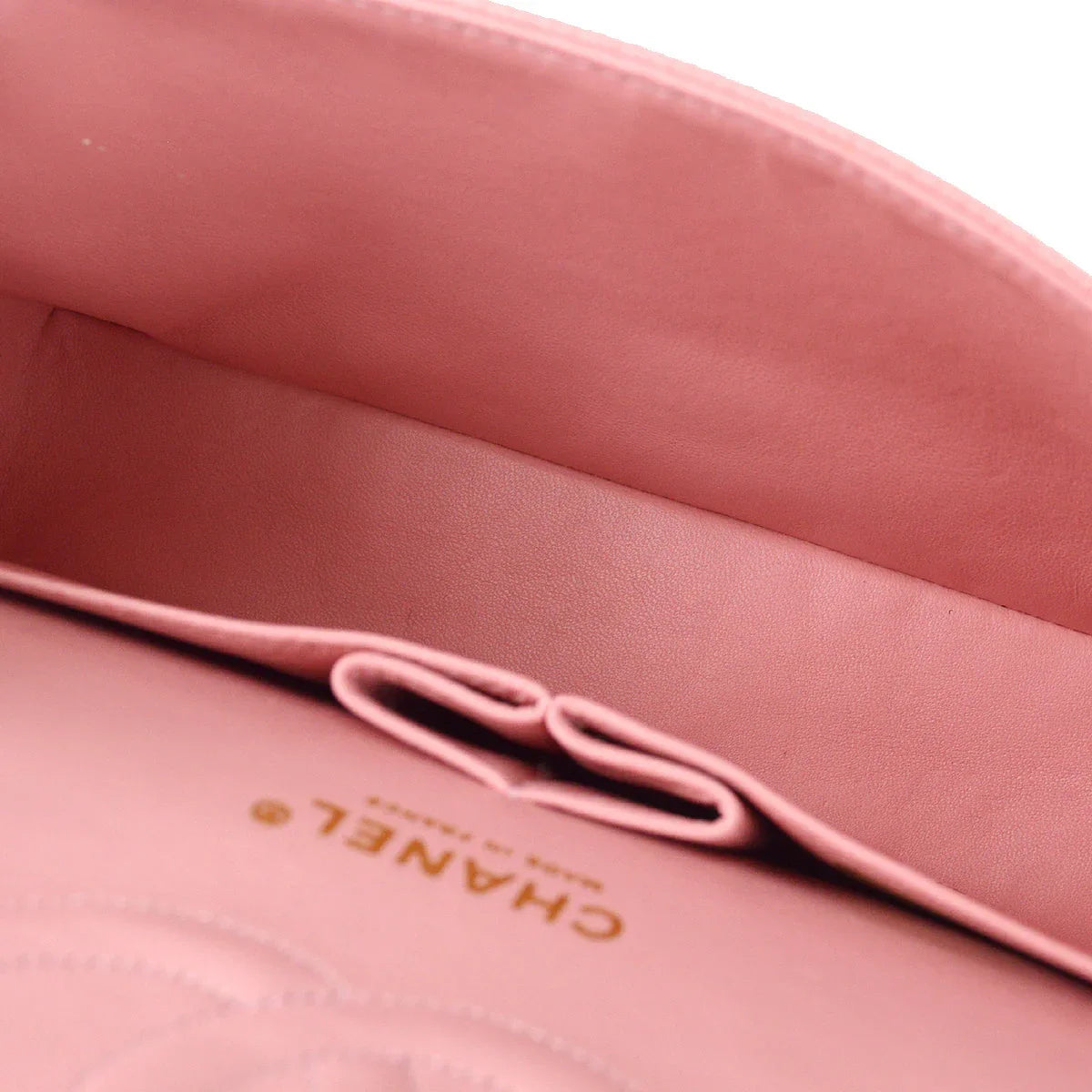 Chanel 2003-2004 Pink Caviar Medium Classic Double Flap Shoulder Bag