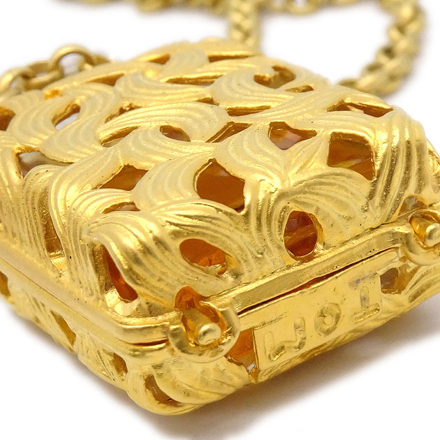 Chanel Perfume Bottle Gold Chain Pendant Necklace – AMORE Vintage