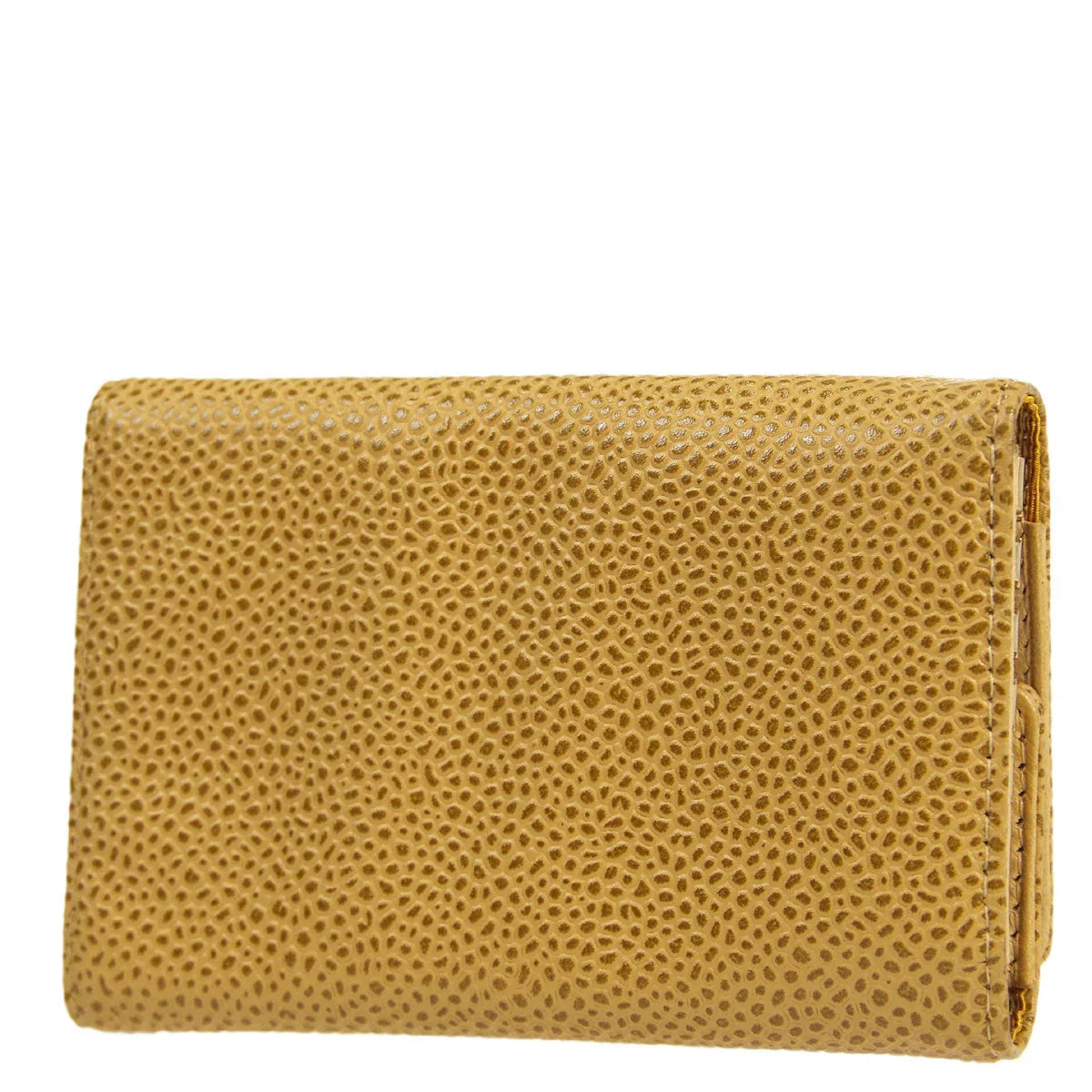 Chanel 2003-2004 Beige Caviar Timeless Key Case