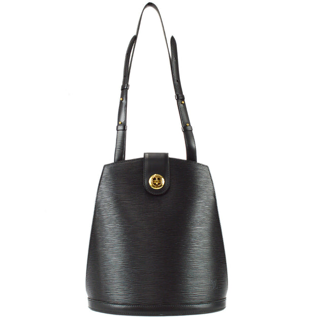 Louis Vuitton Vintage Cluny Epi Black Bag 