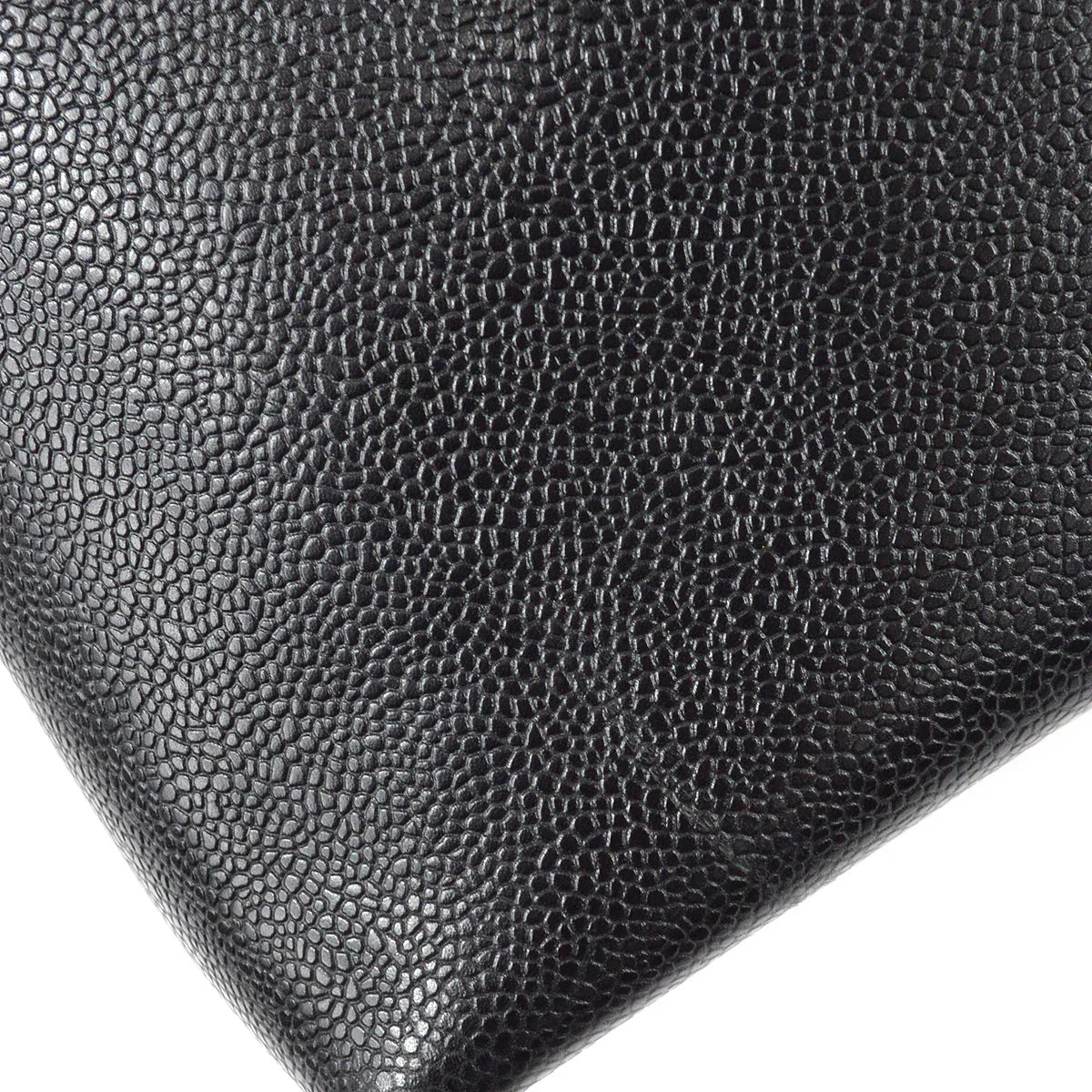 Chanel 1994-1996 Black Caviar Chain Shoulder Tote Bag