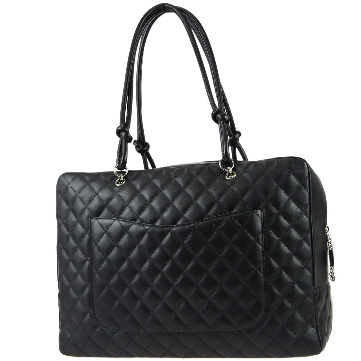 Chanel * 2004-2005 Black Calfskin Cambon Ligne Tote Handbag