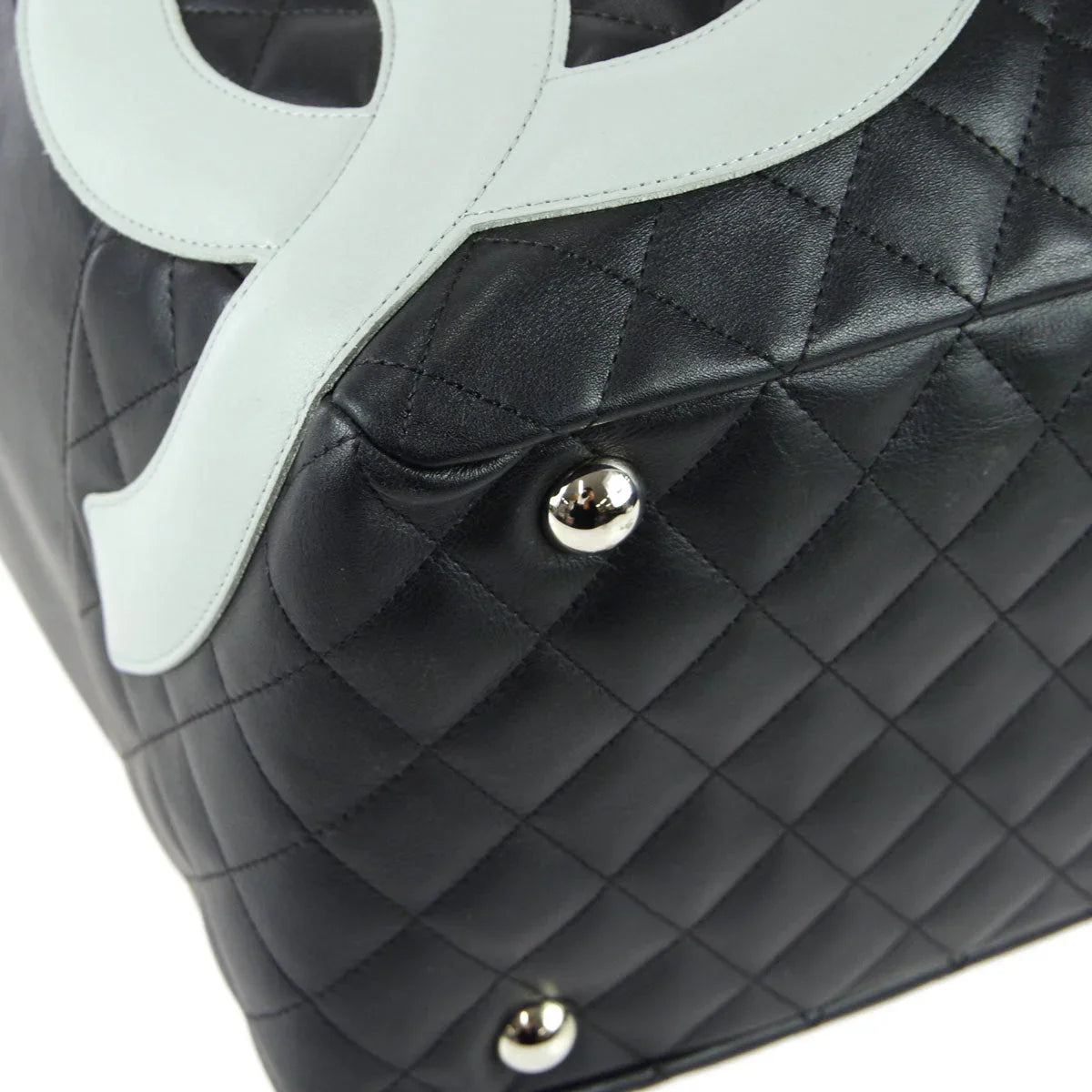 Chanel * 2004-2005 Black Calfskin Cambon Ligne Tote Handbag