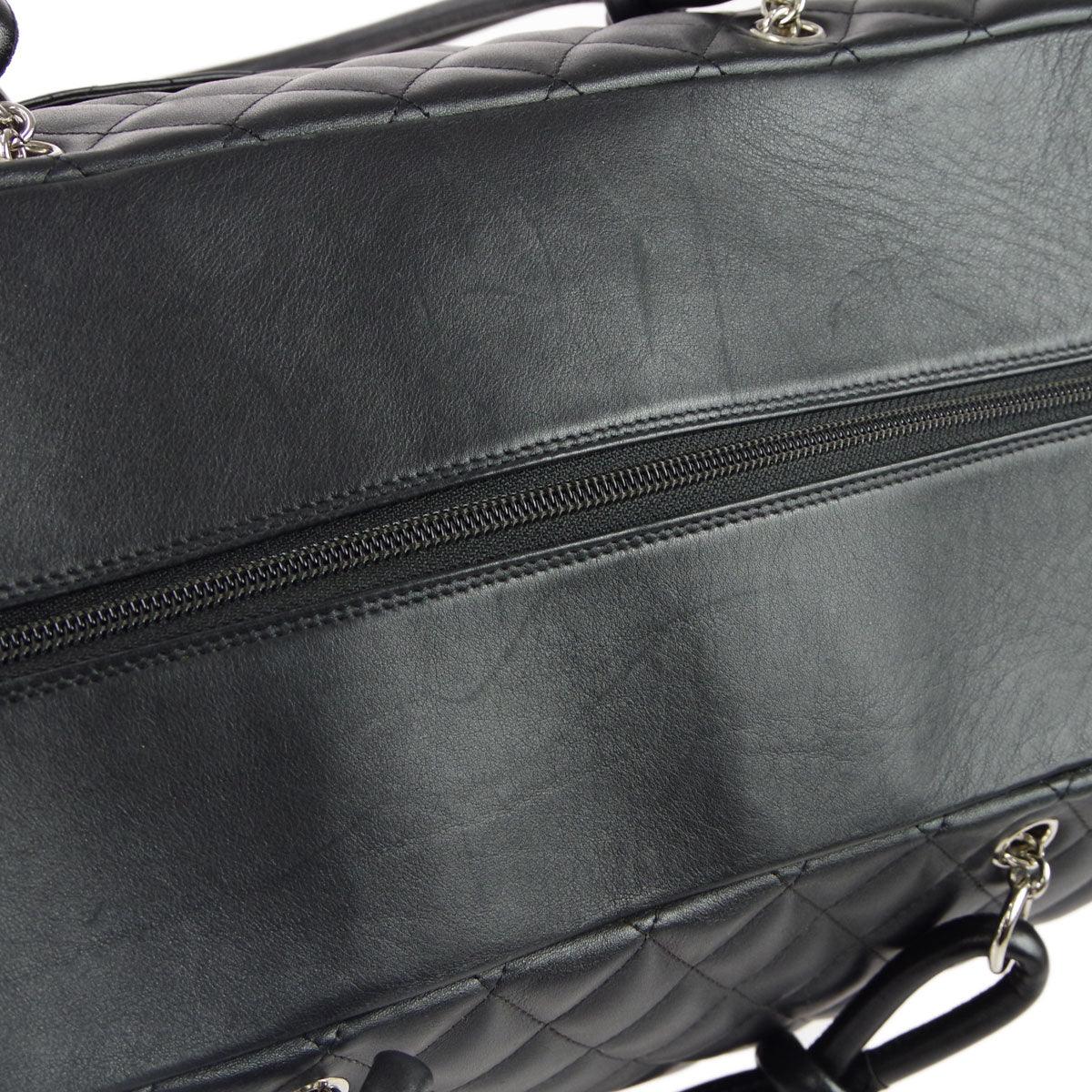 Chanel * 2004-2005 Black Calfskin Cambon Ligne Tote Handbag