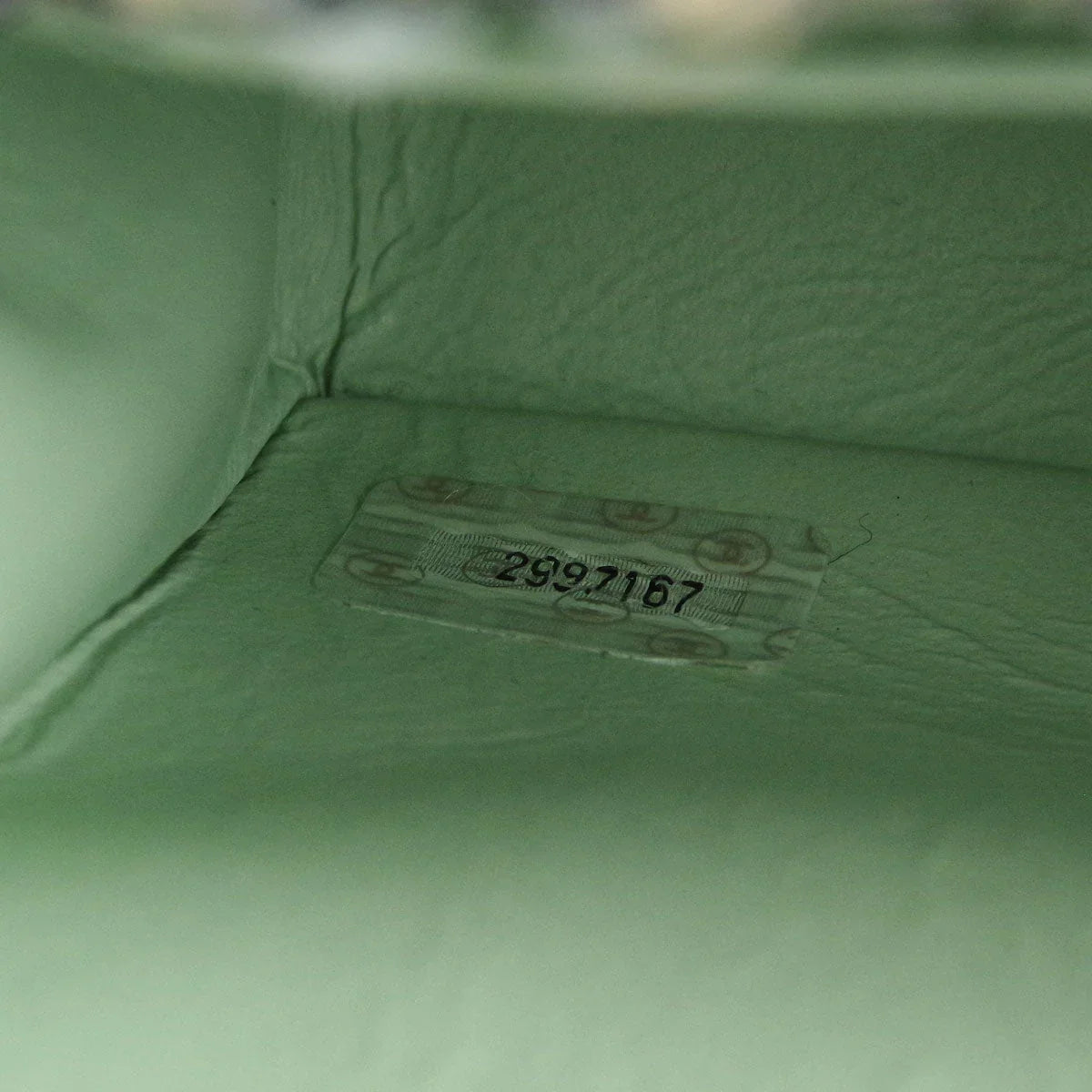 Chanel * 1994 Green Tweed Micro Classic Flap Handbag