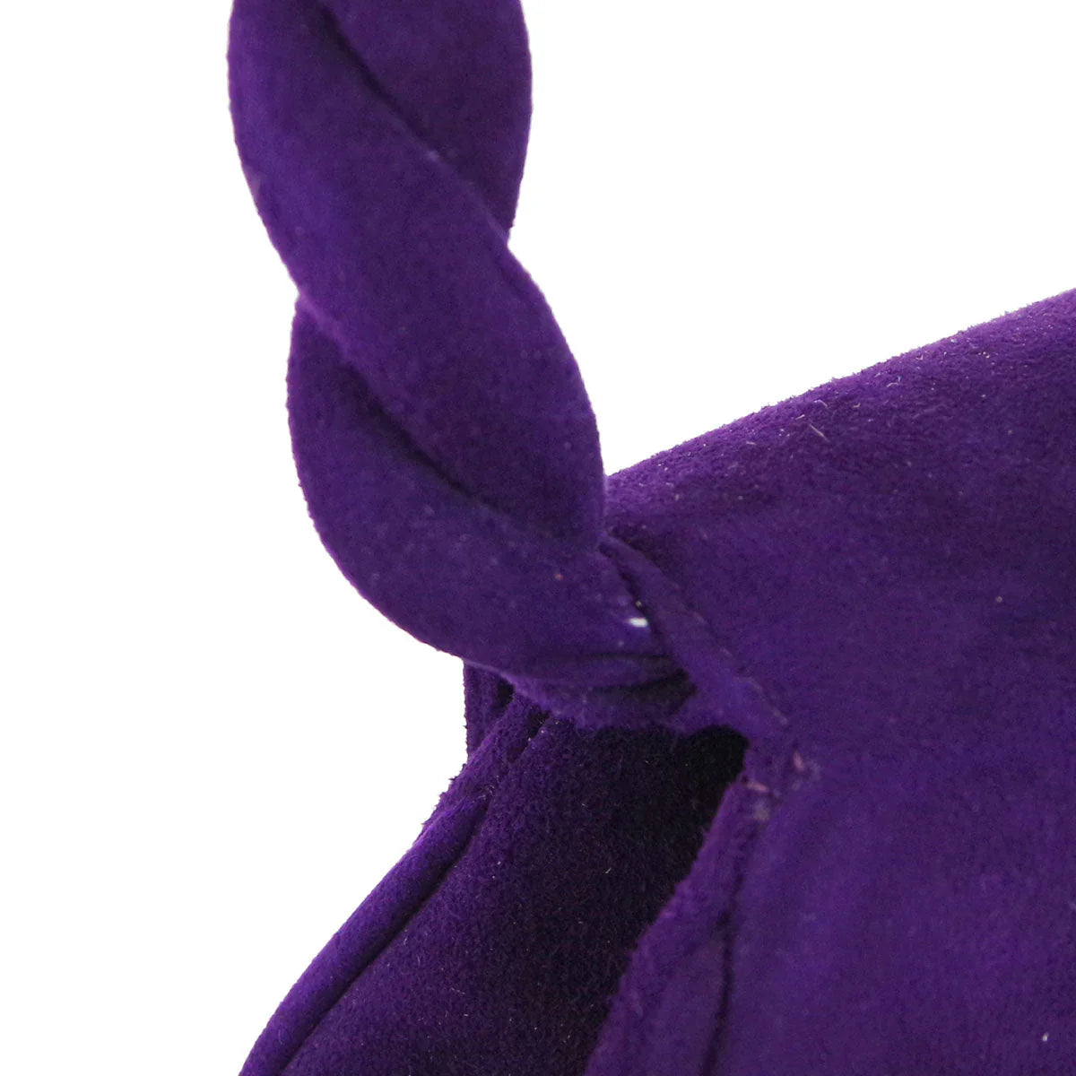 Chanel * 1996-1997 Purple Suede Braided Handbag