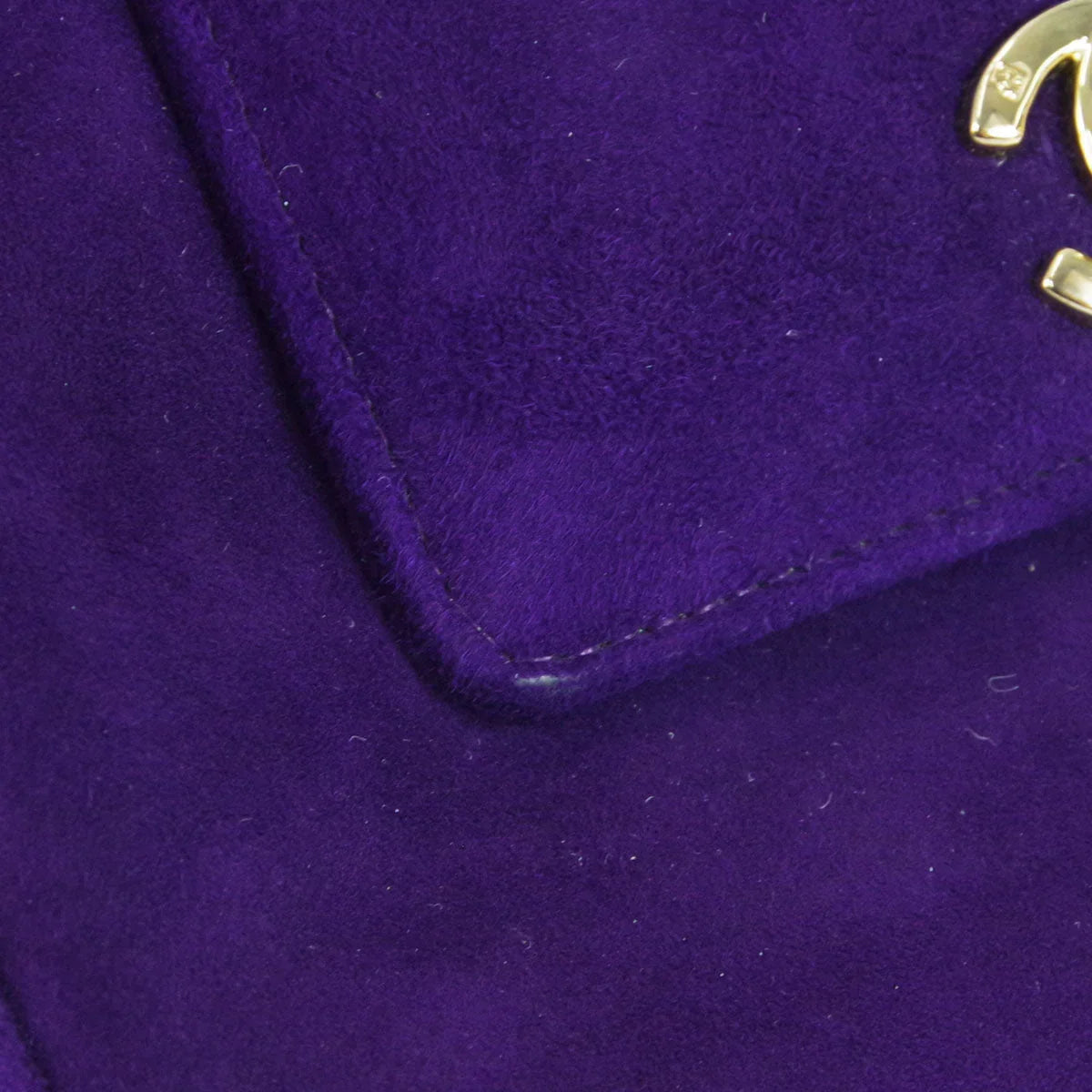Chanel * 1996-1997 Purple Suede Braided Handbag