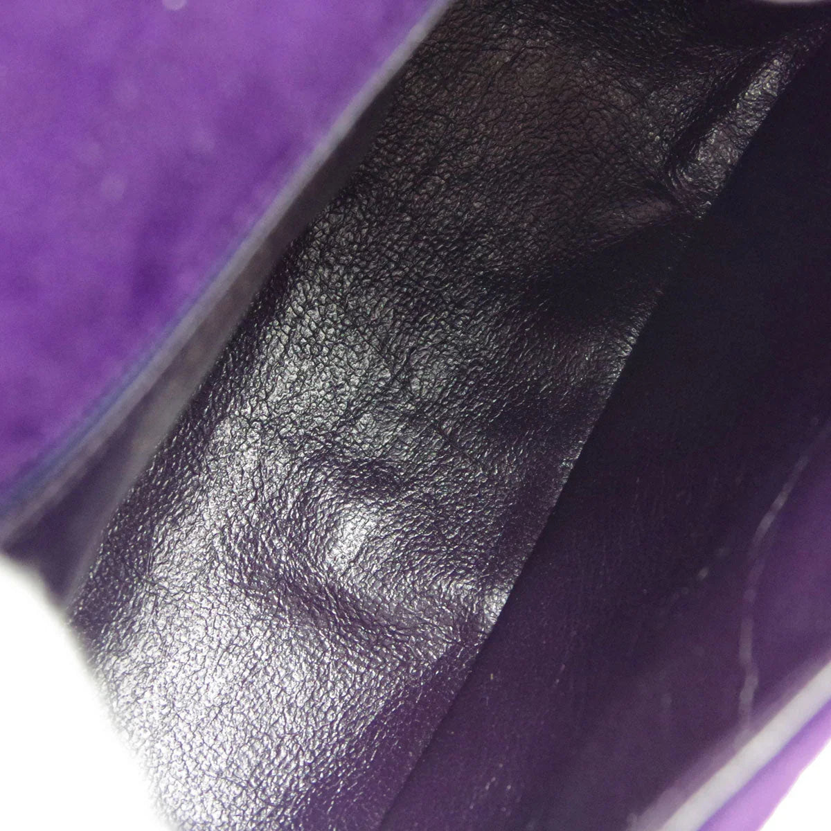 Chanel * 1996-1997 Purple Suede Braided Handbag