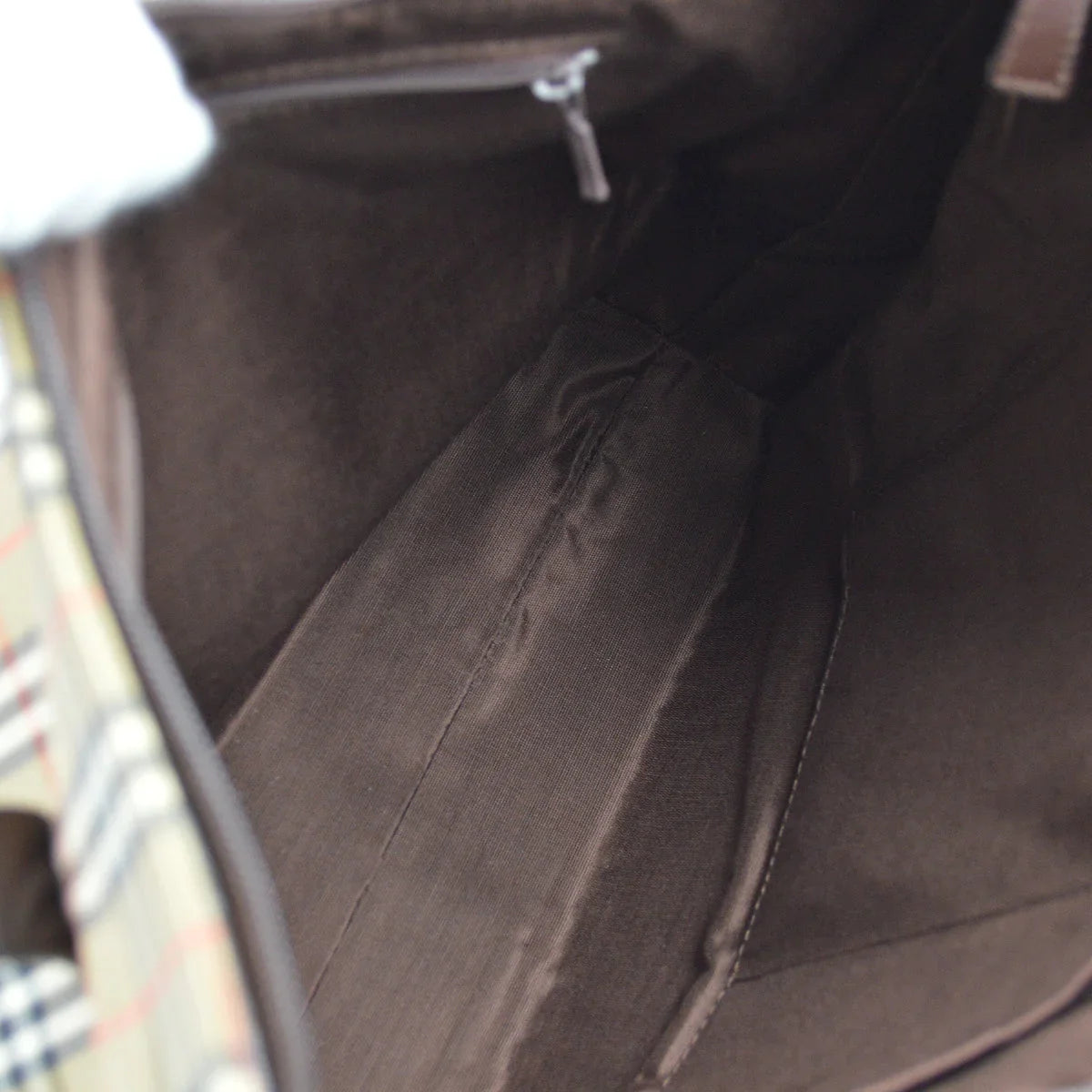Burberrys Beige House Check Shoulder Tote Bag