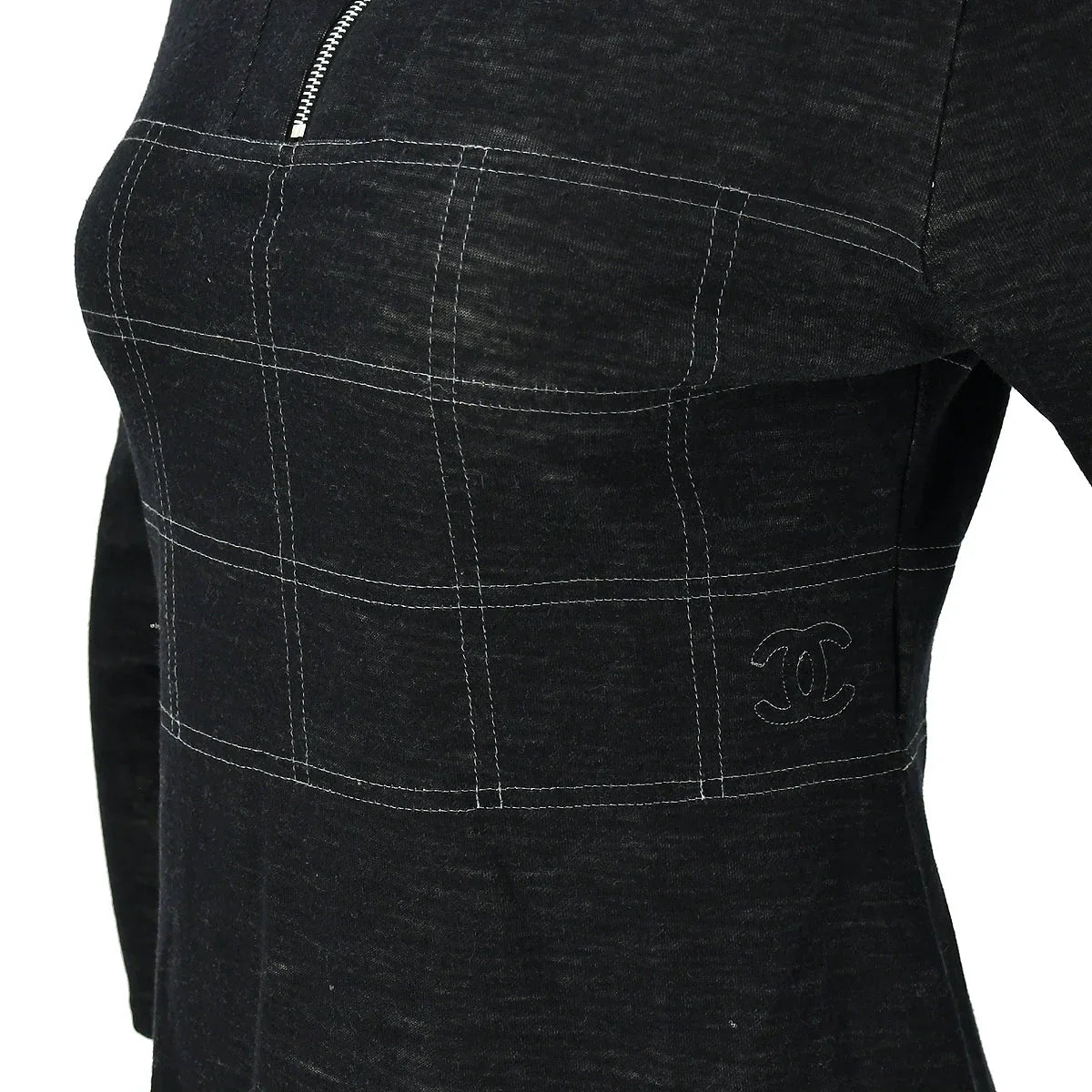 Chanel Sport Line Long Sleeve Top Gray 03A #38