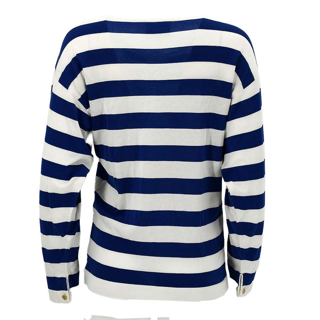 Buy Navy/White Stripe Long Sleeve Shirt from Next France