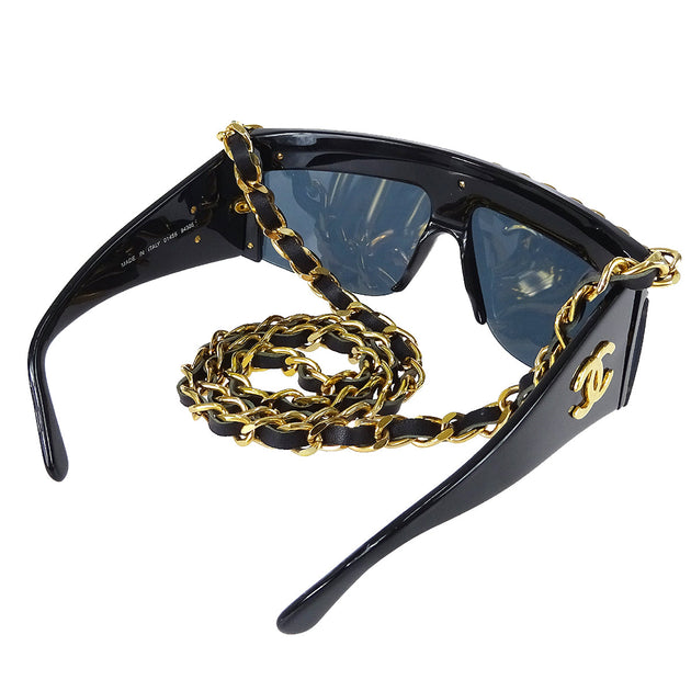 Chanel 1992 Fall Runway Chain Shield Sunglasses