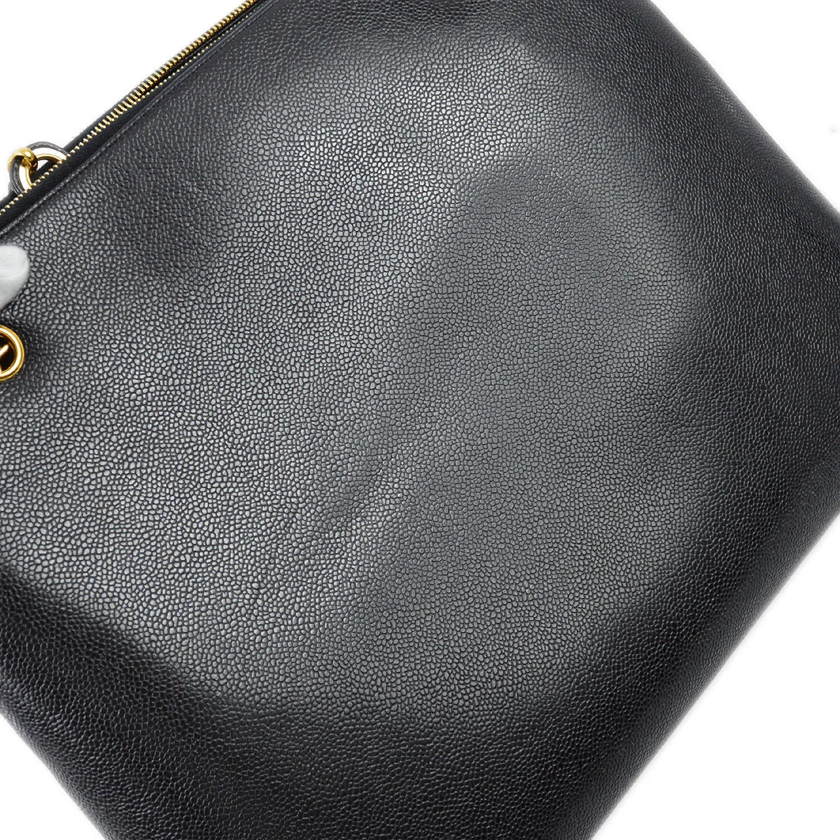 Chanel 1994-1996 Black Caviar Timeless Zipper Top Tote 41