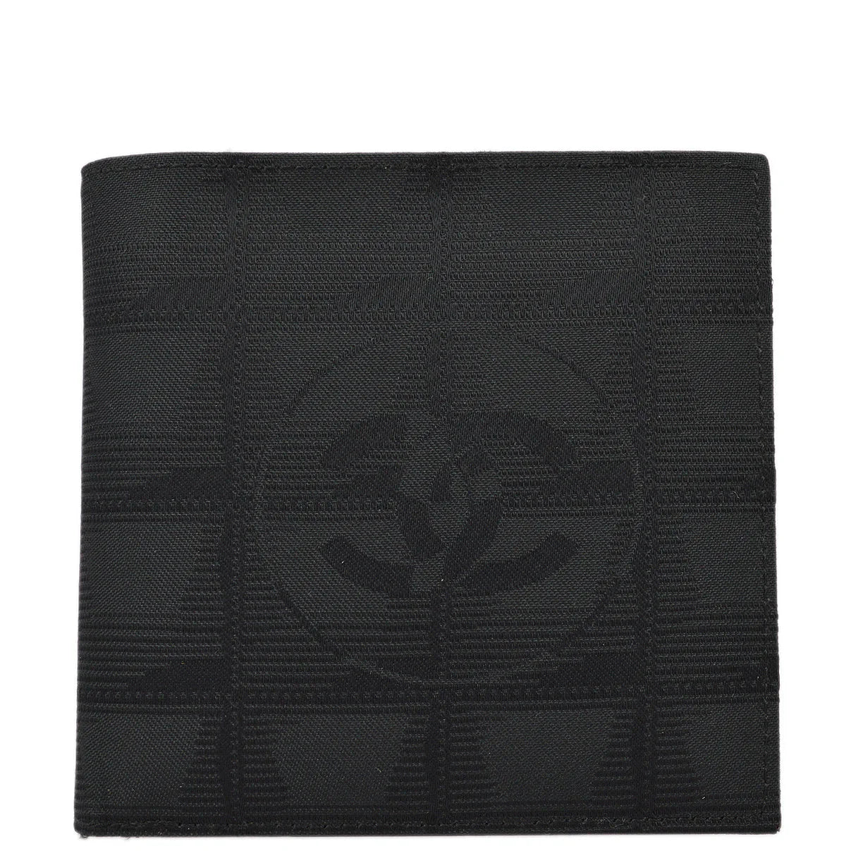 Chanel 2003-2004 Black New Travel Line Bifold Wallet