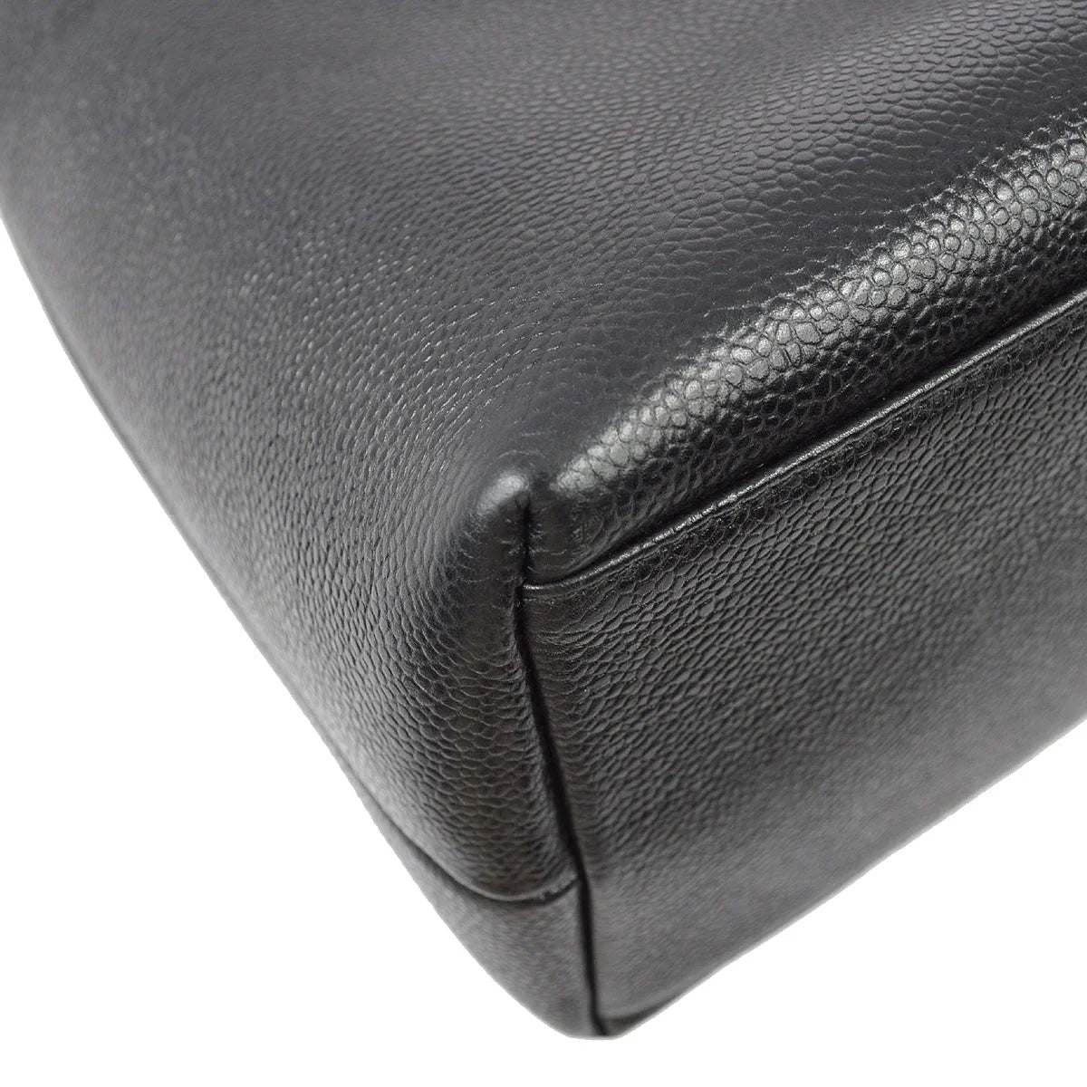 Chanel 1994-1996 Black Caviar Zipper Tote 41