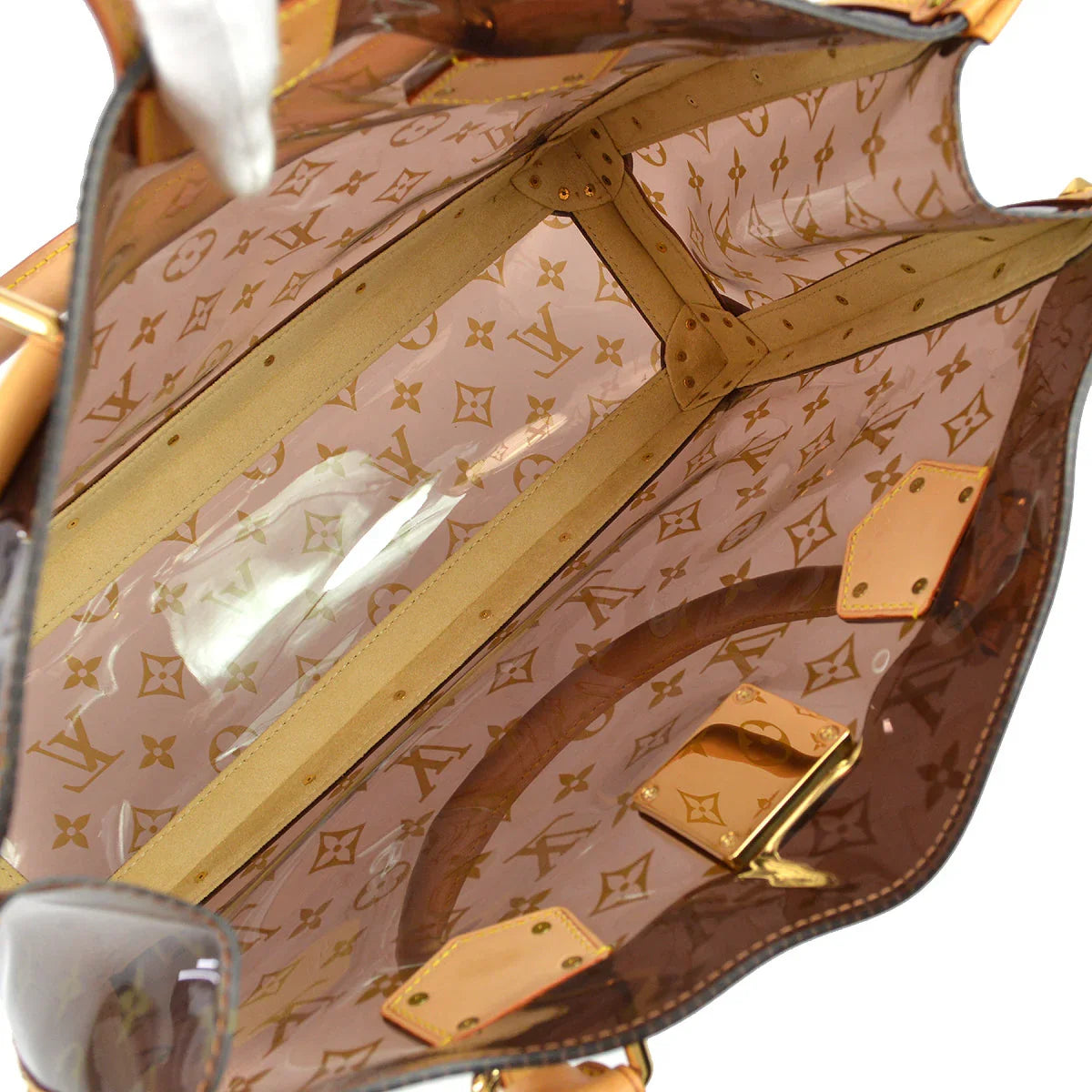 Louis Vuitton 2004 Monogram Vinyl Neo Cabas Ambre MM M92504
