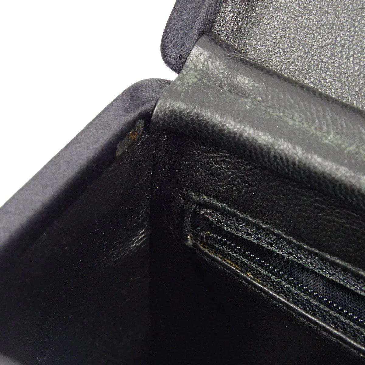 Chanel * 1997-1999 Black Satin Box Vanity Shoulder Bag