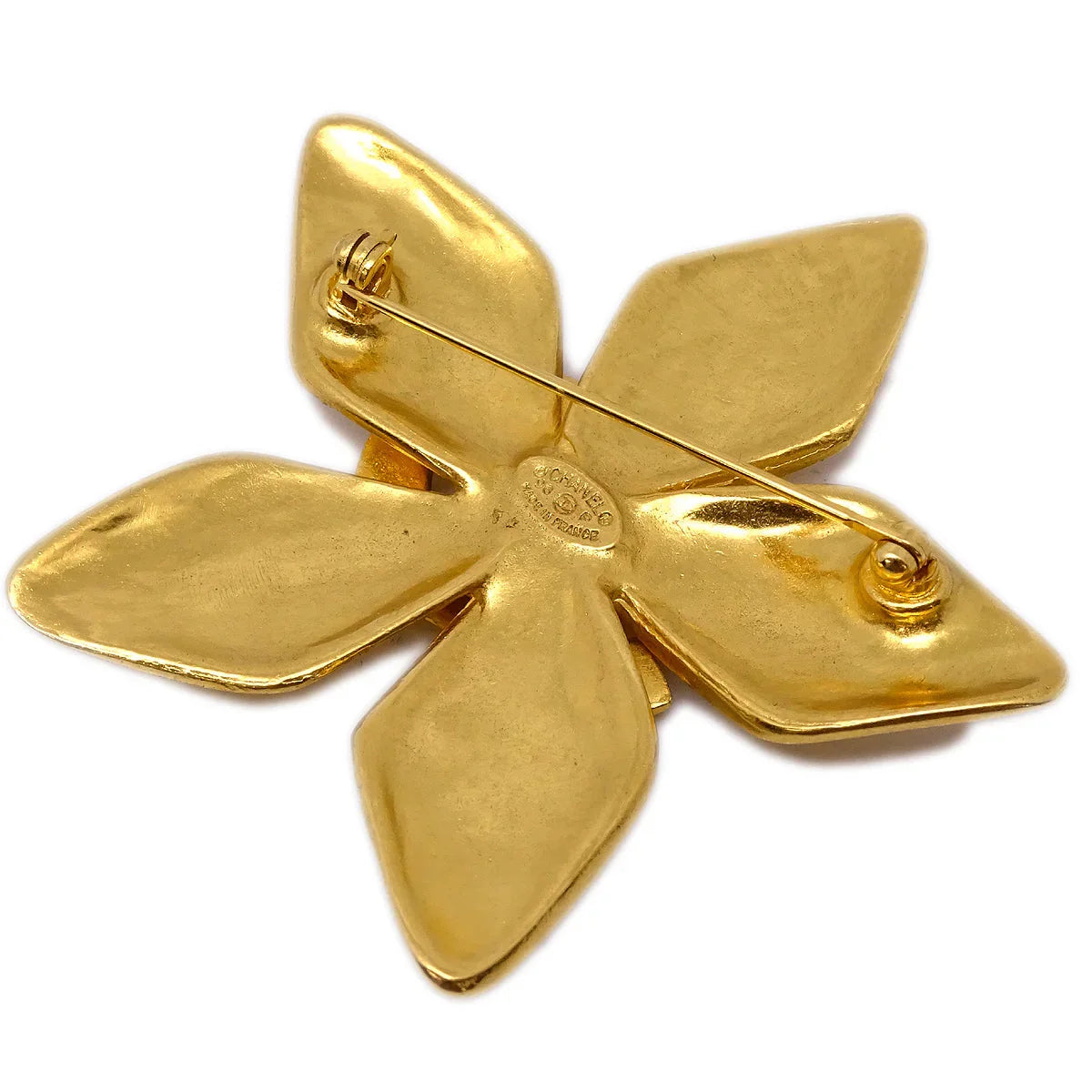 Chanel CC Brooch Pin Gold 96P
