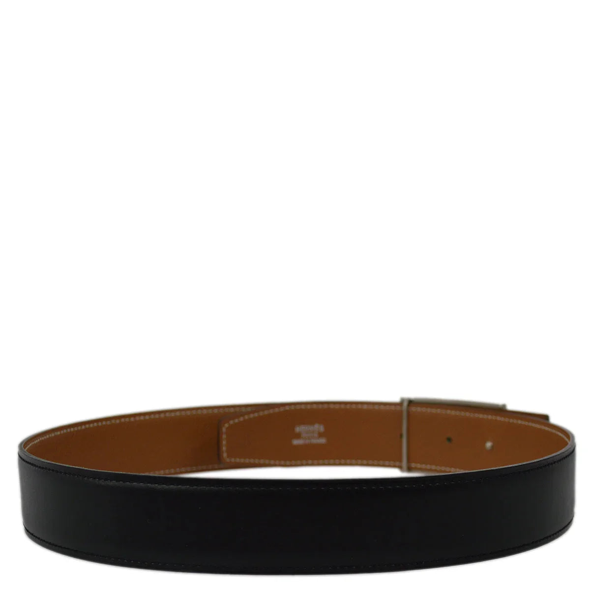 Hermes 1997 Reversible Belt Black #90