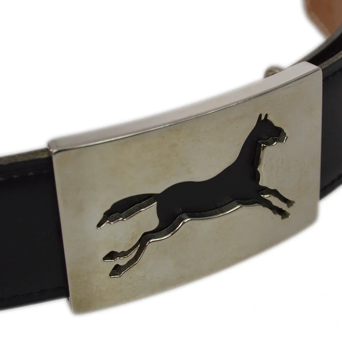 Hermes 1997 Reversible Belt Black #90