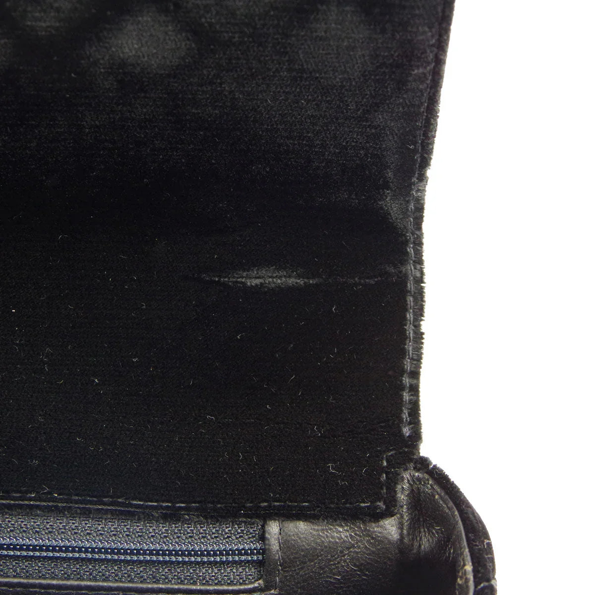Chanel * 1991-1994 Black Velvet Medium Classic Flap Handbag