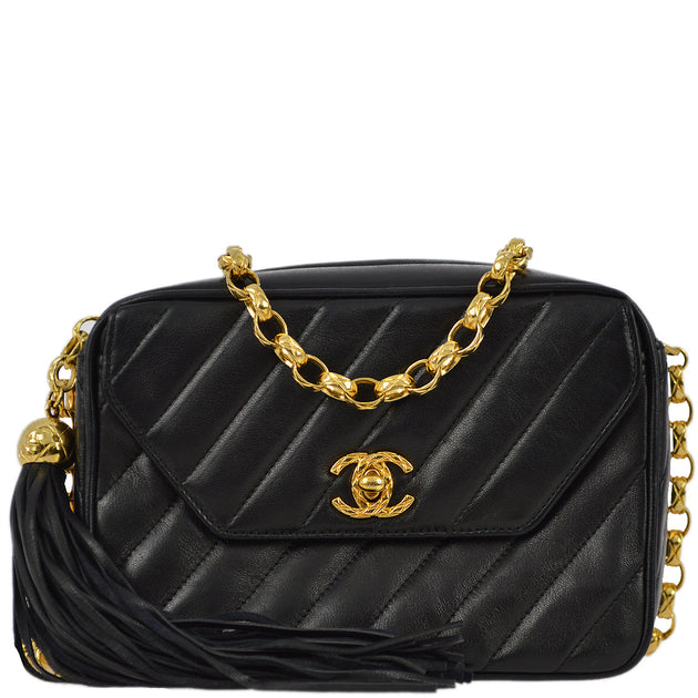 Chanel chevron camera online bag