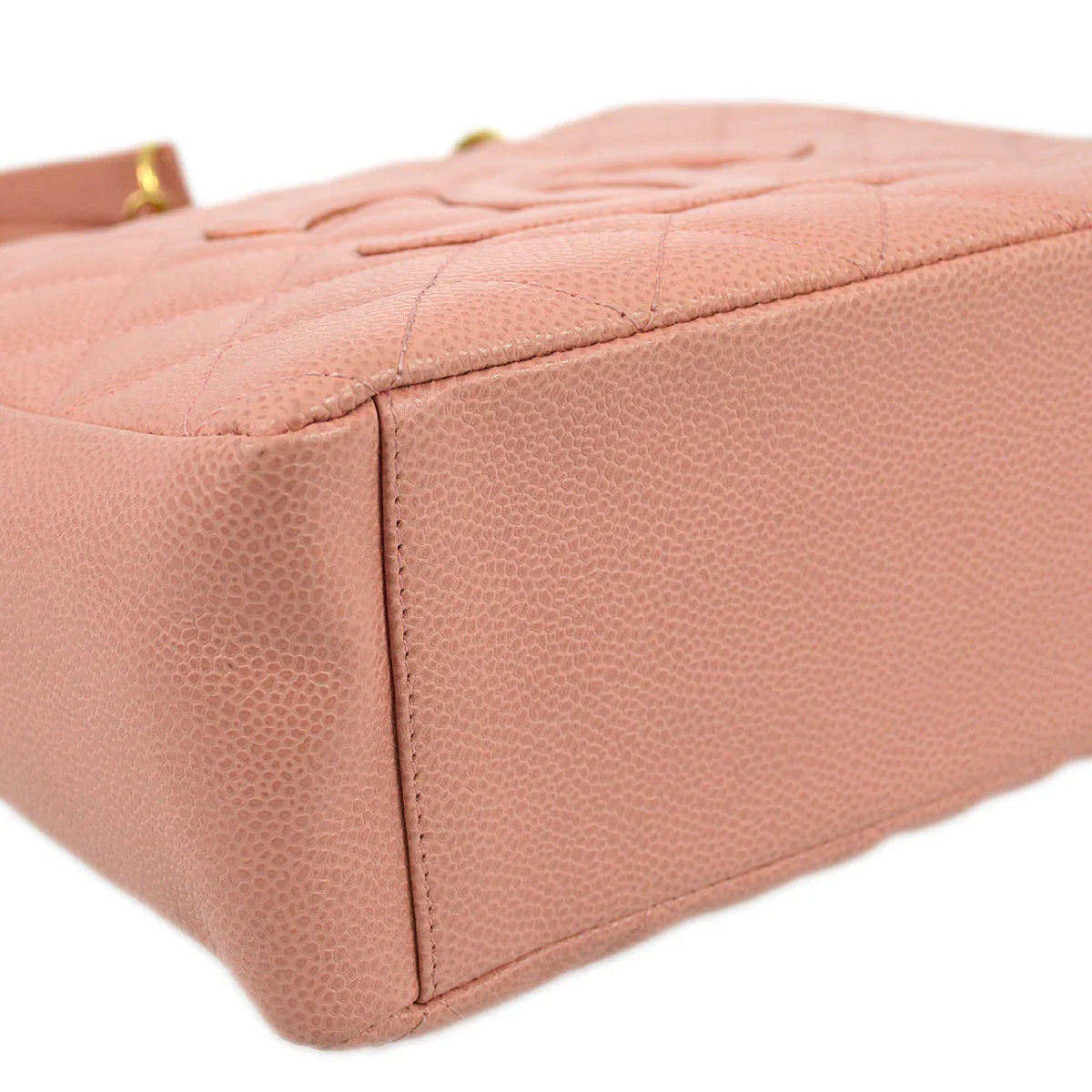 Chanel 2003-2004 Pink Caviar Skin Petite Shopping Tote PST