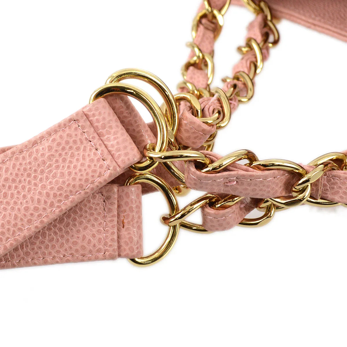 Chanel 2003-2004 Pink Caviar Skin Petite Shopping Tote PST