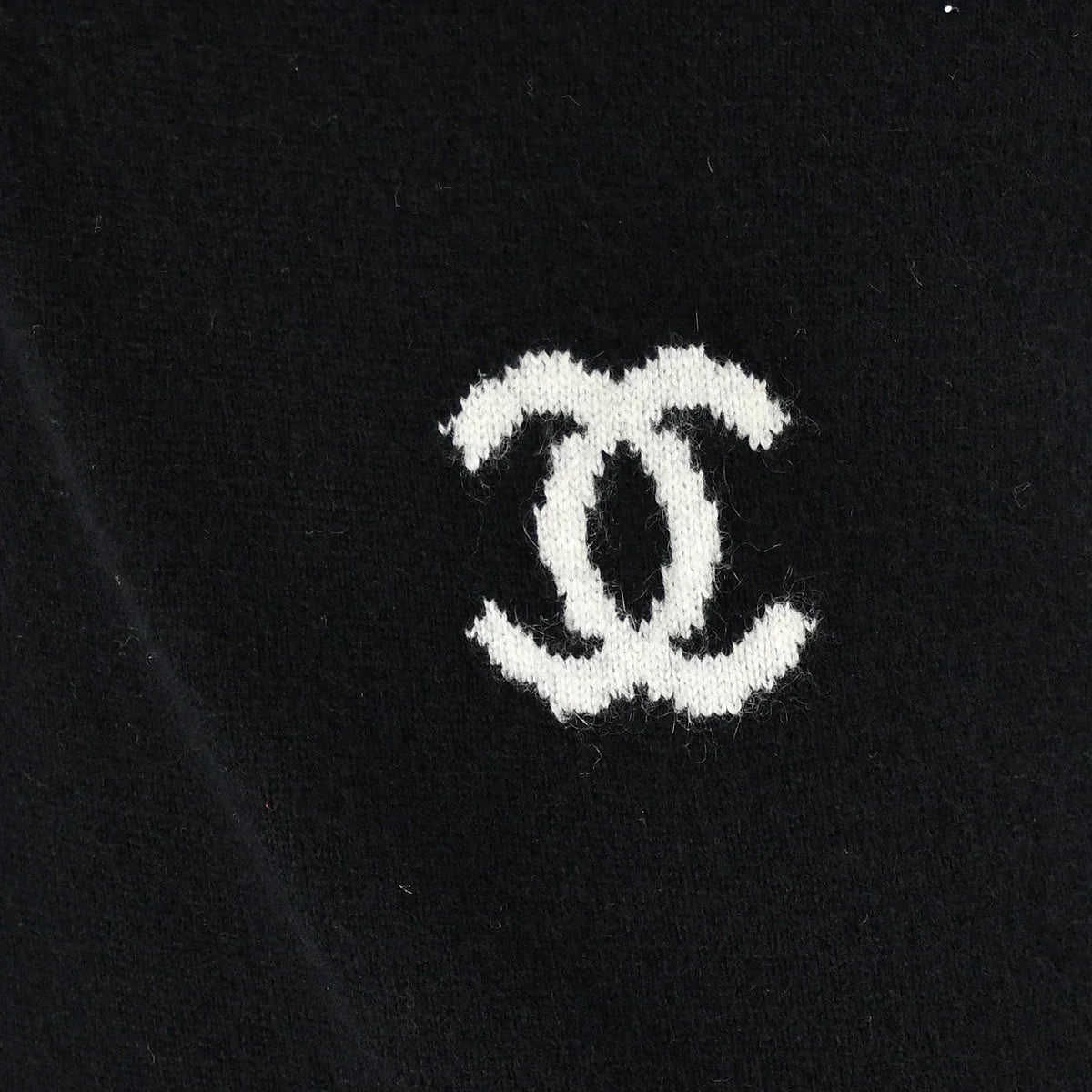 Chanel 2004 Fall CC Logo Cashmere Polo Dress #40