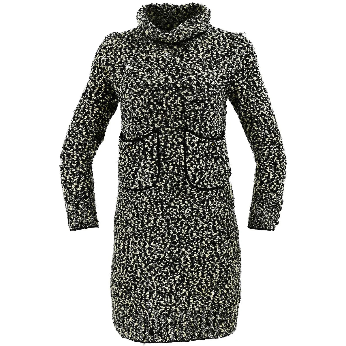 Chanel Fall 1994 roll-neck two-tone minidress #42