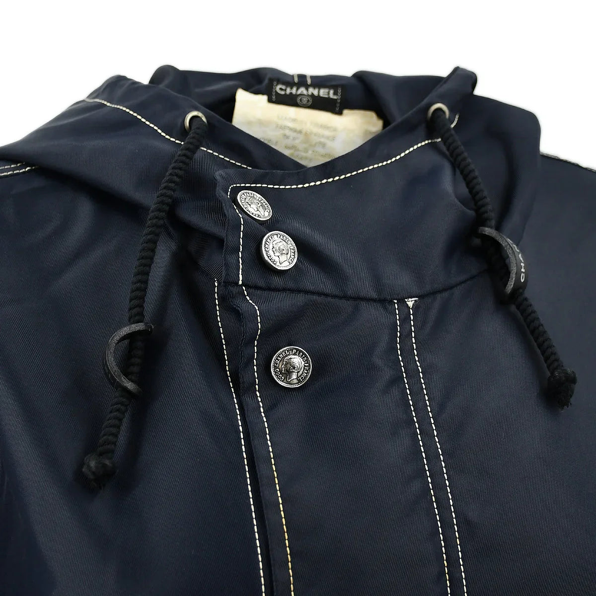 Chanel Drawstring Hooded Jacket #36