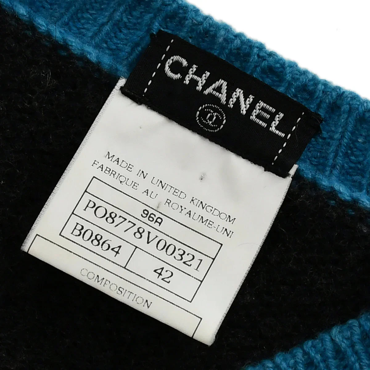 Chanel 1996 CC V-neck Cashmere Jumper #42
