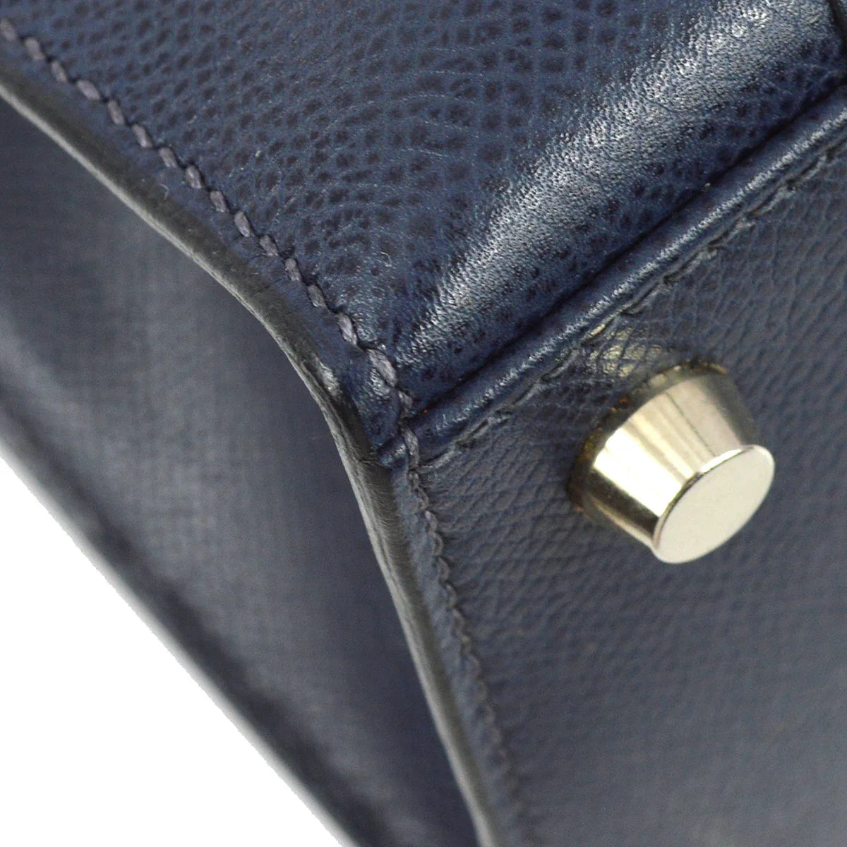 Hermes 2002 Navy Veau Grain Lisse Drag 2 32