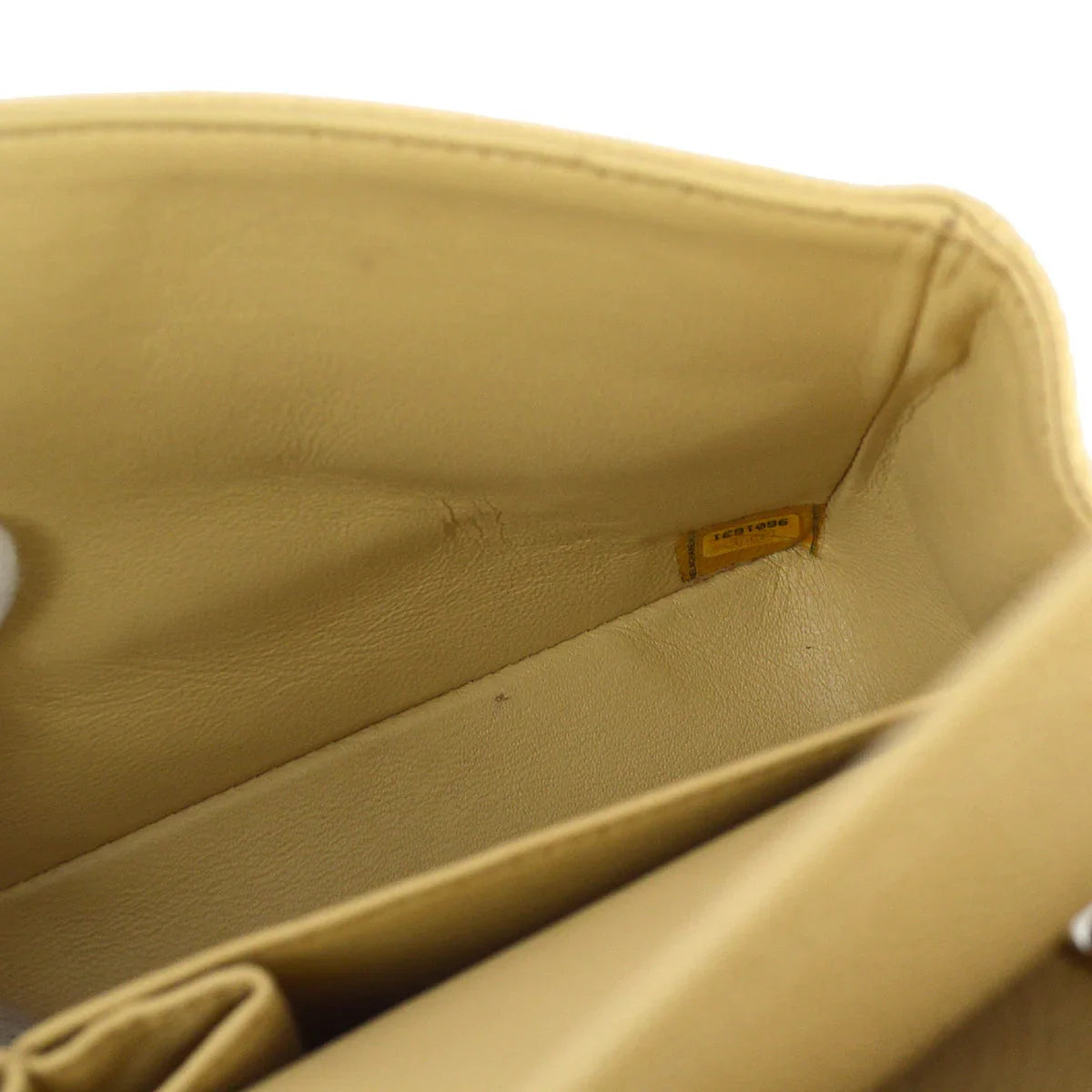Chanel 2004-2005 Beige Caviar Medium Classic Double Flap Bag