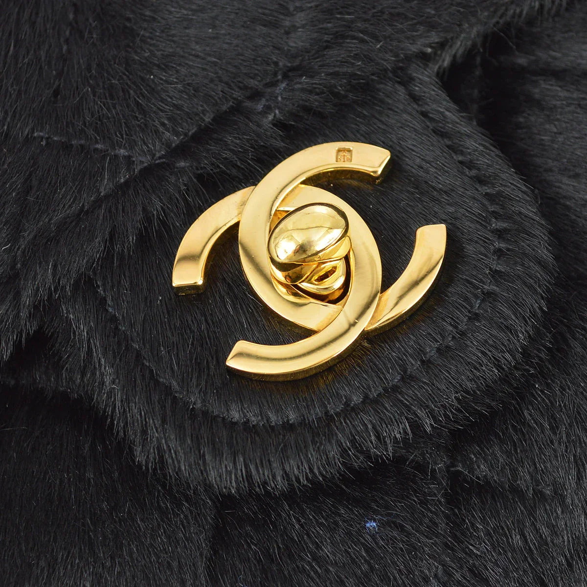 Chanel 1991-1994 * Black Pony Hair Classic Flap Micro Handbag