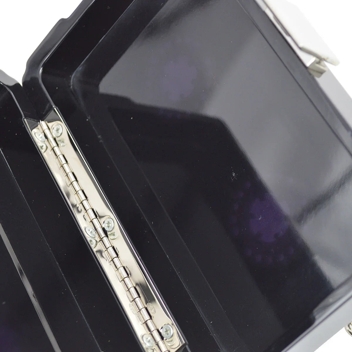Chanel * 2004 Spring Black Acrylic Cassette Tape Clutch Bag