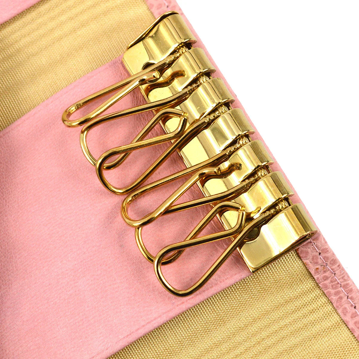 Chanel 2003-2004 Pink Caviar Timeless Key Case