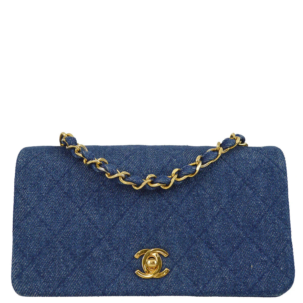 VINTAGE●CHANEL●シャネル ミニフラップ バッグ ミニ フラップ バッグ、シャイニー ラムスキン、ブルー