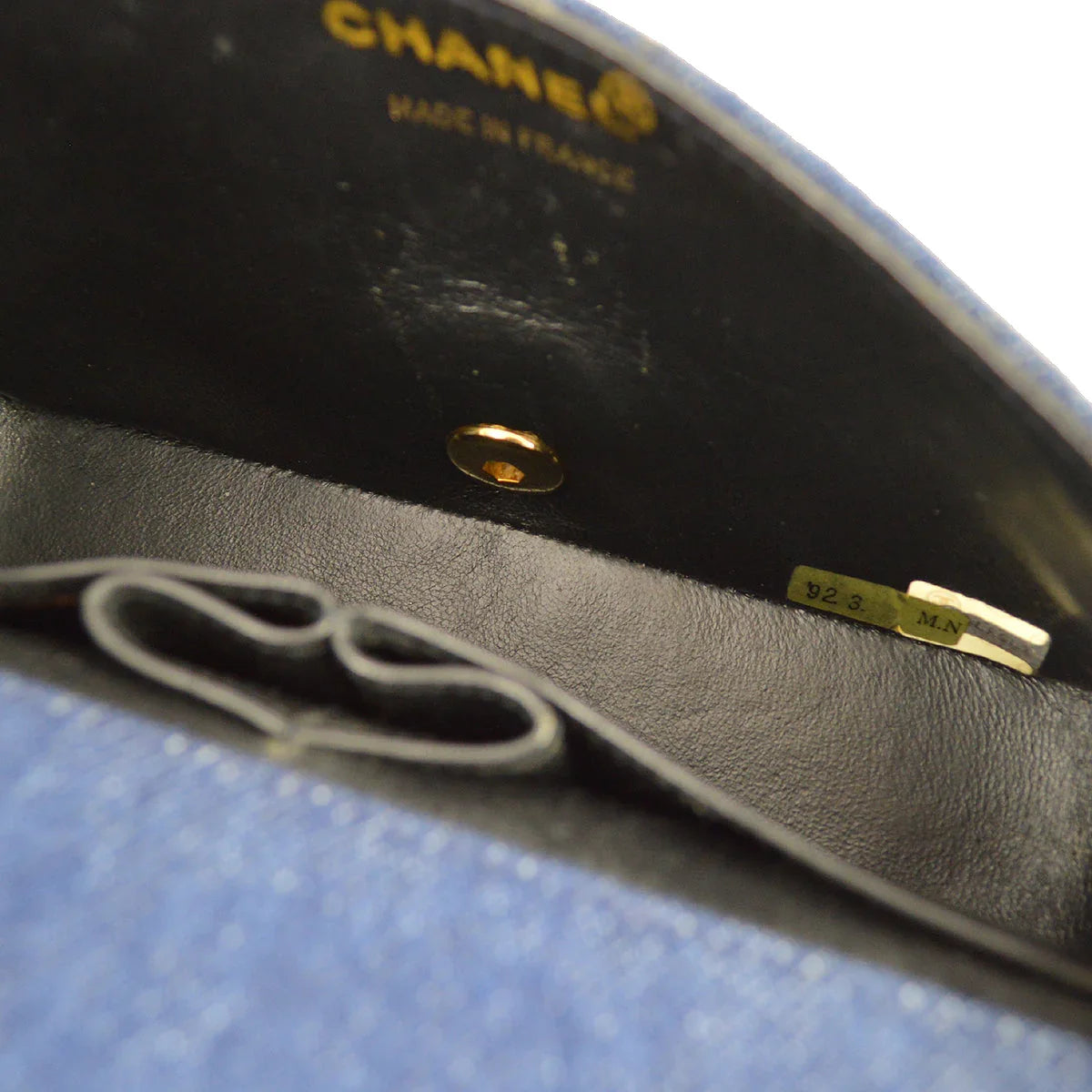 Chanel * 1989-1991 Denim Turnlock Mini Full Flap Bag